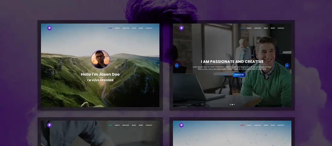 Bamboo - Personal Parallax Portfolio Template