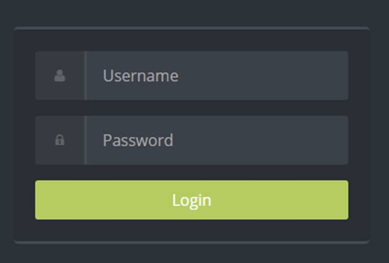 Flat Login Form