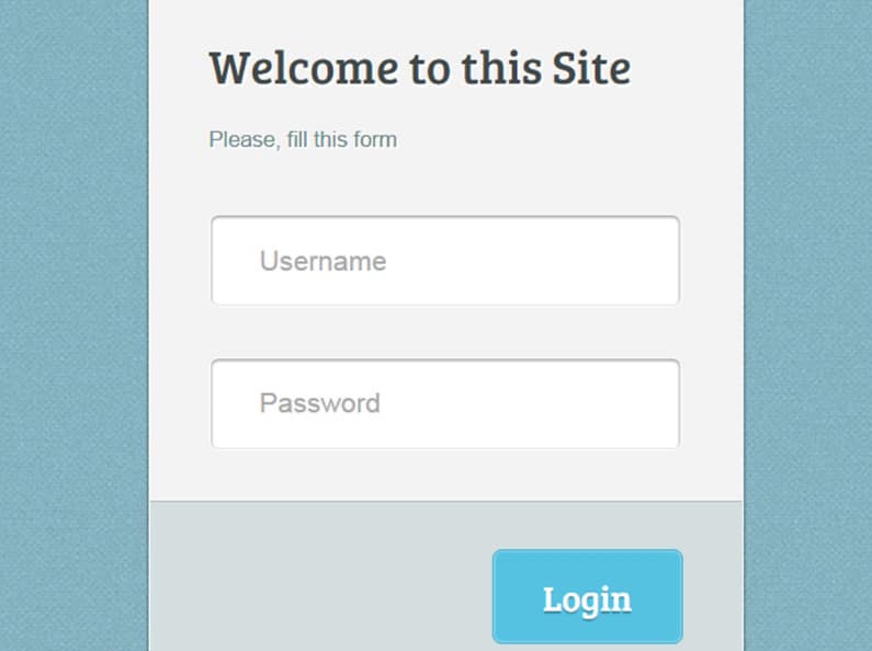 Fancy Login Form Design