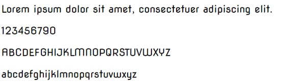 Nova Flat Font