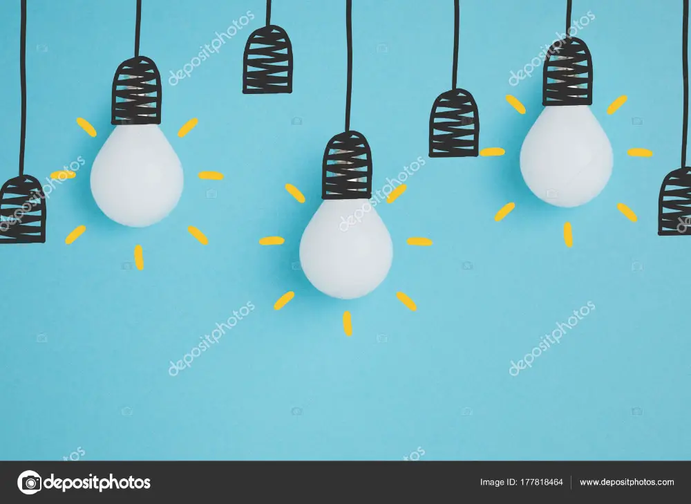 Free Stock Images to use for Website Hero Images: Light Bulbs Image