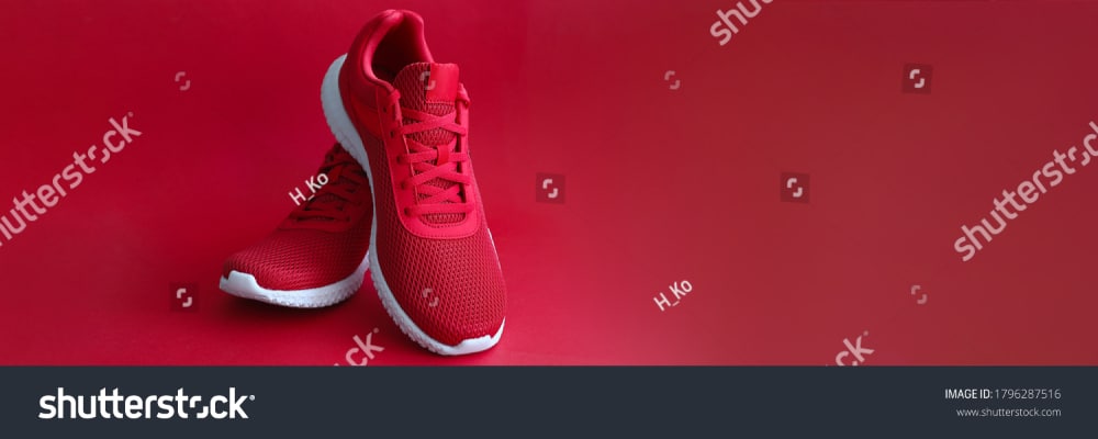 Free Stock Images to use for Website Hero Images: Shoes in Vibrant Background