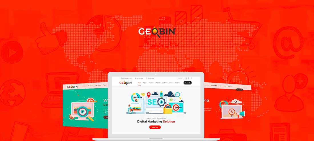 19 GeoBin | Social Media, Digital Marketing Agency, SEO WordPress Theme
