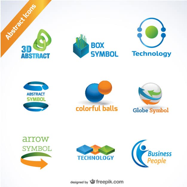 Abstract icons logos