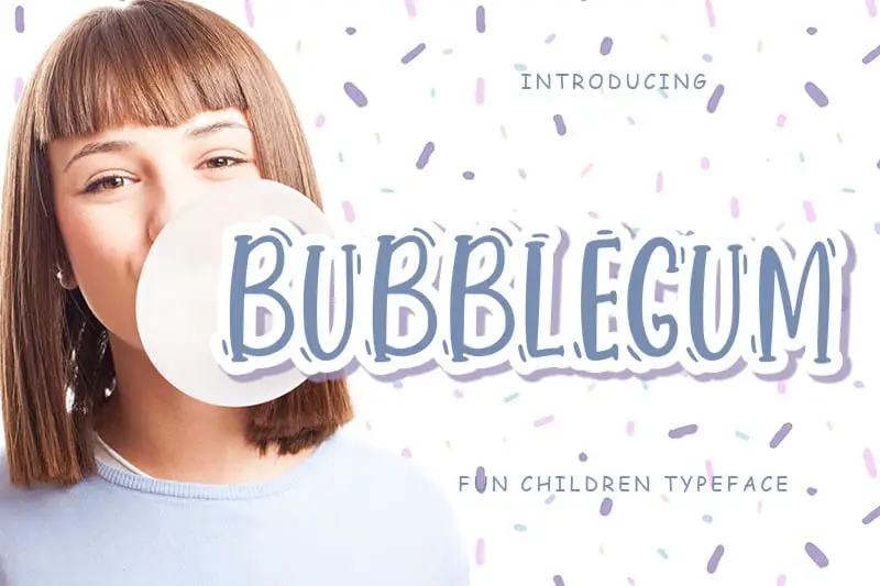 Free Bubble Fonts - Bubblegum