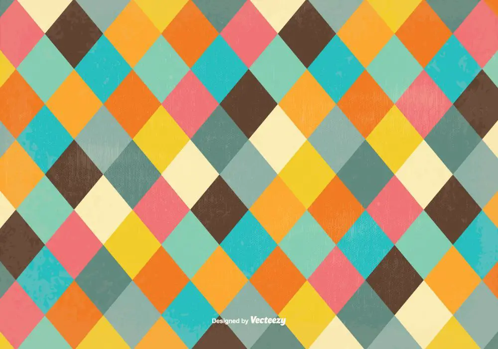 Colorful retro vector background