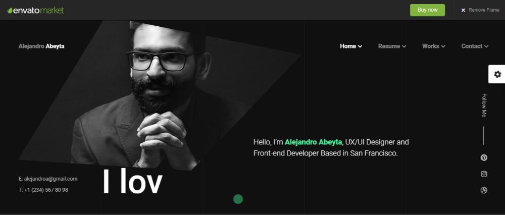 Cvio Portfolio Template