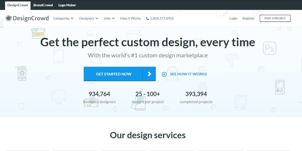 Best Design Contest Websites: DesignCrowd