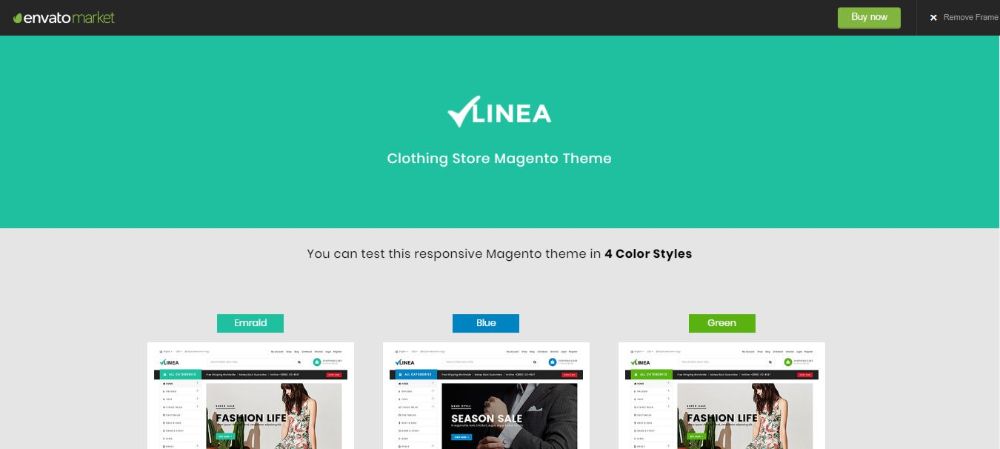 Linea - Clothing Store Magento Theme