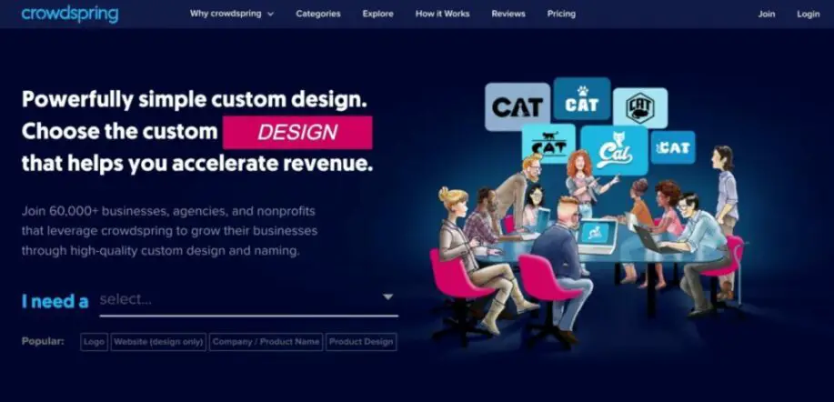 CrowdSpring Web Design and Graphic Design Services