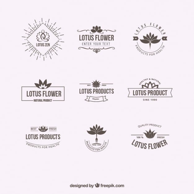 Lotus flower logos Free Logo Template