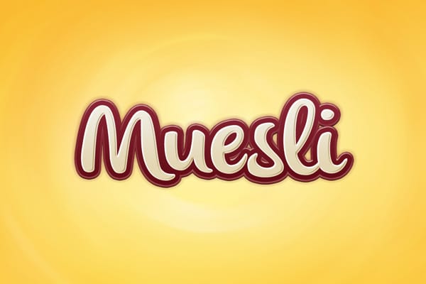 Muesli Text Effect