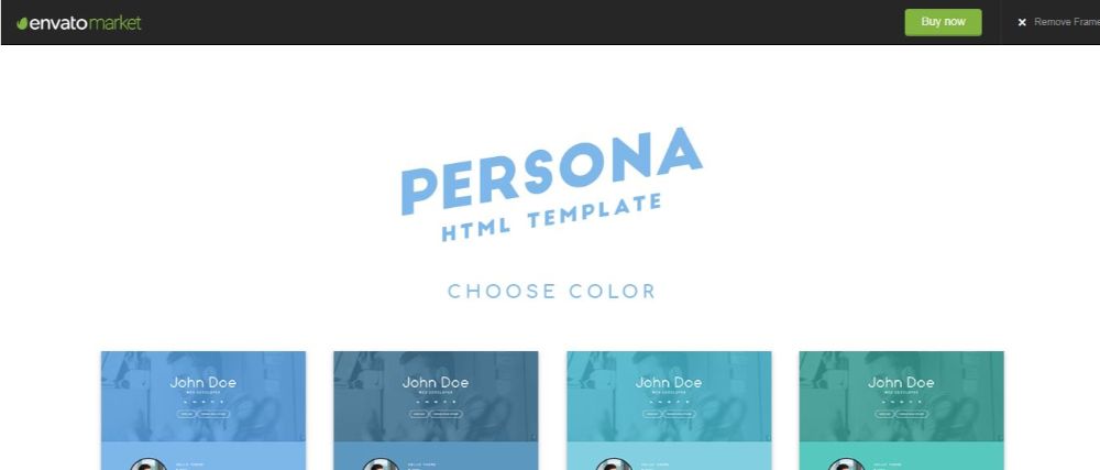 Persona HTML 5 Template
